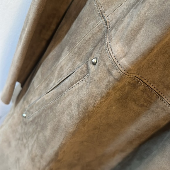 Gerard Darel Brown Suede Jacket Coat - Picture 4 of 11